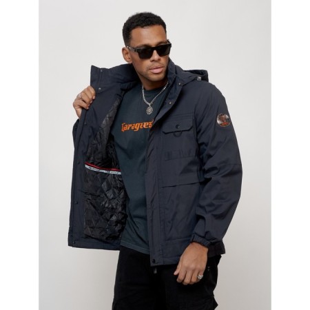 Sports male jacket, size 50, dark blue color-13