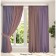 Set of curtains "Canvas", size 200x260 cm, 2 pcs, color violet dusty rose