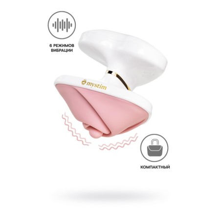 Vibrator Mystim Heart vs Desire, 6.7 cm, silicone, pink color