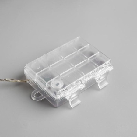 LED figure "silver deer" 25 × 30 × 10 cm, metal, AAX3 batteries (not in the kit), glow warm white-4