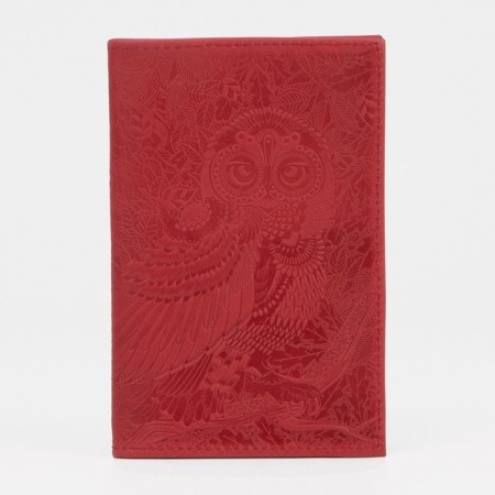 Cover for passport, red color