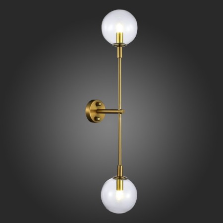 Sconces st. SL1506.201.02. Chieti. 2x5 watts, G9, 4000k, 12 cm, golden color-3