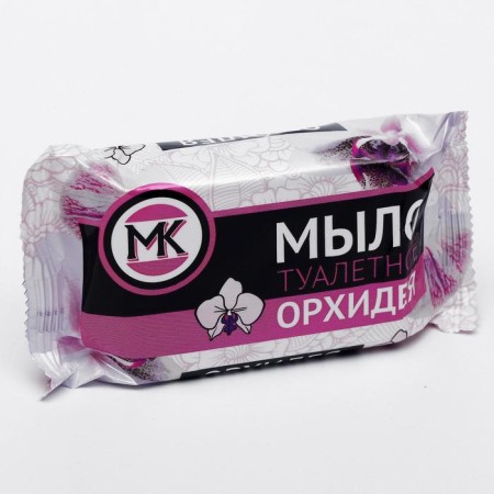 Toilet soap MK "Orchid" in a colored wrapper, 90 g