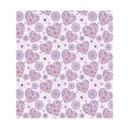 A set of napkins for setting the table "Multiplicated hearts", rectangular, size 32x46 cm, 4 pcs-2