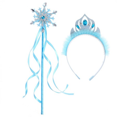 Carnival set "Snowflake", 2 objects: rin, rod