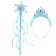 Carnival set "Snowflake", 2 objects: rin, rod