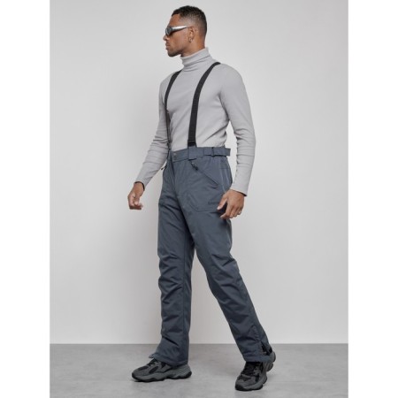 Semi-combinezone ski insulated male winter, size 54, dark gray color-1