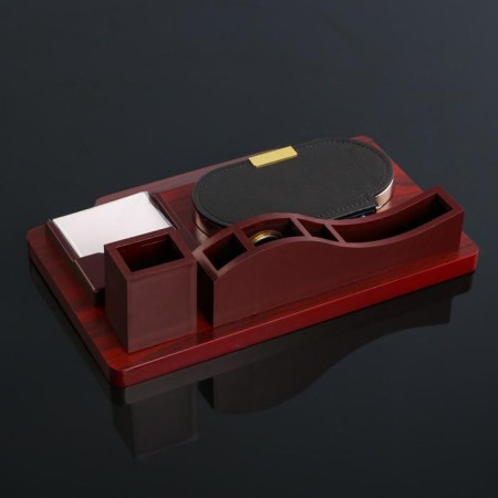 Table set 4V1 with a business card holder, red tree-7