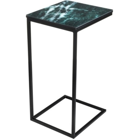 Coffee table Hercules metal, malachite/black 30x34x62 cm-1