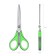 Scissors Erichkrause Megapolis, 18 cm, with improved 4D swoops, do not rust, handles with rubber inserts, in a blist
