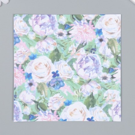 A set of scrapbooking paper 12 sheet 12 designs "Hello, spring!" 160 gr 15.2x15.2 cm-3