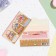 Money envelope "Happy Birthday!" embossing, flowers in bags, 16.5x8.5 cm