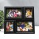 Photo frame plastic in 4 photos 10x15 cm, 7x10 cm "intrigue" black 27*24*2 cm