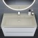 Sink uperwood Classic quartz 90 cm, quartz, beige matte, linen