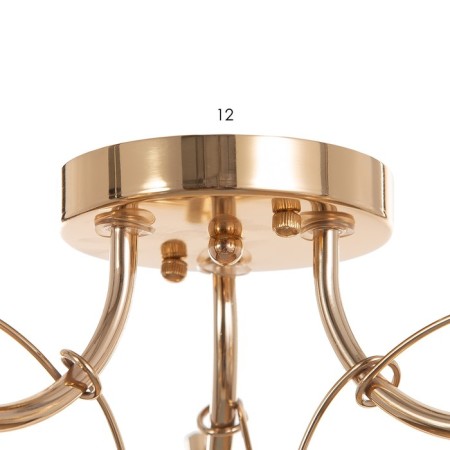 Armand chandelier 3x40W E27 Gold 52x52x20cm Ritter-4