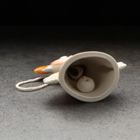 Porcelain bell "Girl", copyright painting, 9 cm-4