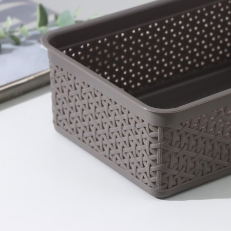 Universal basket Wenge, 2.25 l, 25.7 × 15.8 × 8 cm, color gray color-6