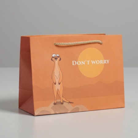 Gift package, packaging, Don Not Worry, 14.5 x 19.5 x 8.5 cm-2