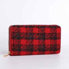 Women's wallet with lightning, red color