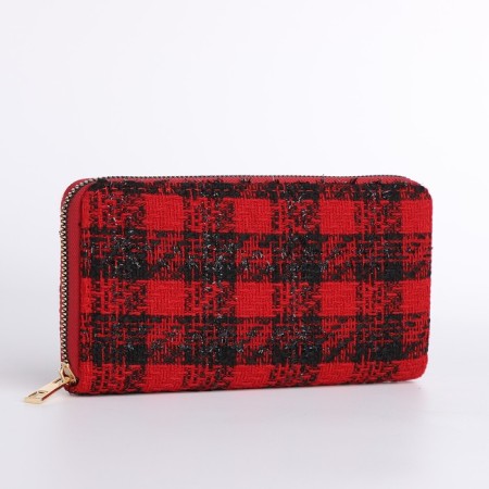 Women's wallet with lightning, red color