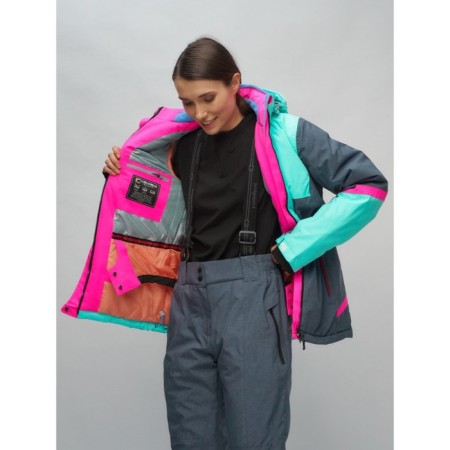 Ski suit, size 42, turquoise color-4