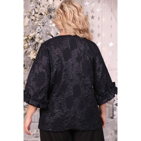 Women's tunic, size 50, black color-10