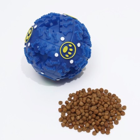 The croaking ball for dogs is large, hard, 9.5 cm, dark blue-1