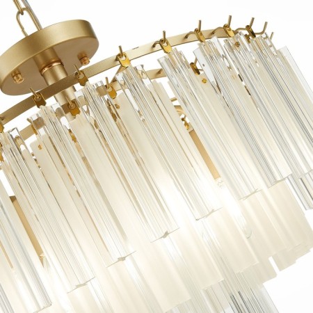 Suspended EVOLUCE lamp. Sle260103-05. Reggio. 5x40 watts, E14, 55x55x45 cm, Shampan-5