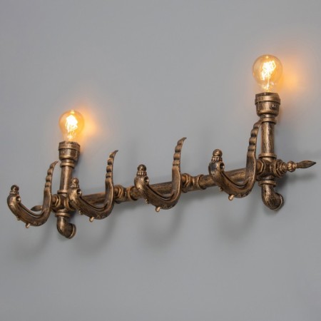 Lamp "Krueger" 2he27 40W bronze 80x26x20cm-1