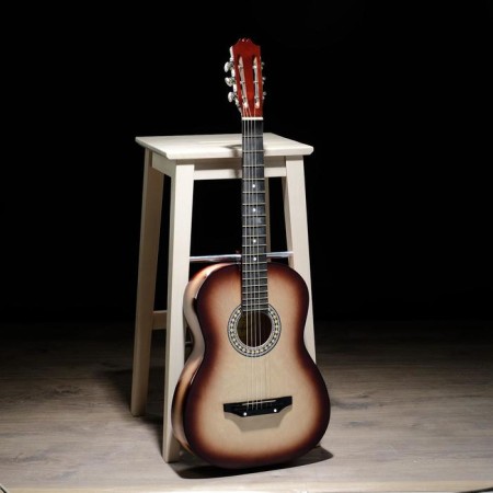 Acoustic guitar is 6 string, Menz. 650mm, strings metal, head with grooves