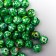 Beads for creativity plastic "Marble. Malachite" d = 0.8 cm set 20 g