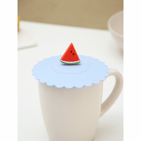 Silicon-sized lid Silicone Dilan "Watermelon", D = 11 cm, cornflower color-4