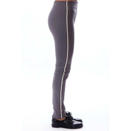 Female trousers, size 42, gray color-2