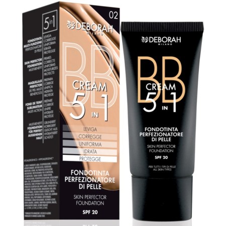 Tonal BB-Crem Deborah Milano 5 in 1 Skin Perfector, tone 01 snow-white, 30 ml