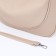 Lurch bag with lightning, external pocket, long belt, beige color