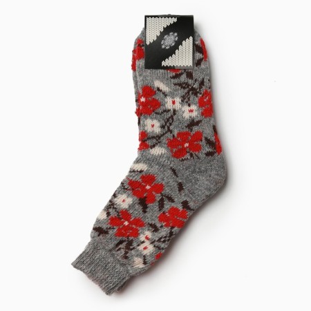 Women's woolen socks "Margarita", gray color, size 25-2