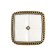 Pen Elegant button, ceramic, bronze color