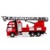 Metal machine "Fire machine", 21 cm, light and sound effects, mobile parts, inertia