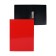 Folder with A4 clamp, 700 μm, root 27 mm, calligrata deluxe, inner pocket, up to 180 sheets, red / black