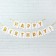 Girland "Happy Birthday!" Gold letters, 350 cm
