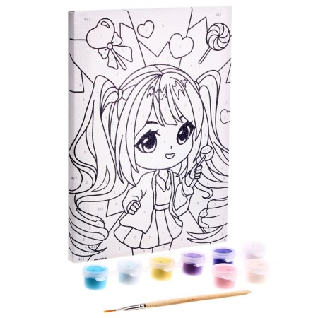 Picture on numbers for children "Sweet mood", 21 x 15 cm-2