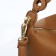 Baget bag with zipper, brown color