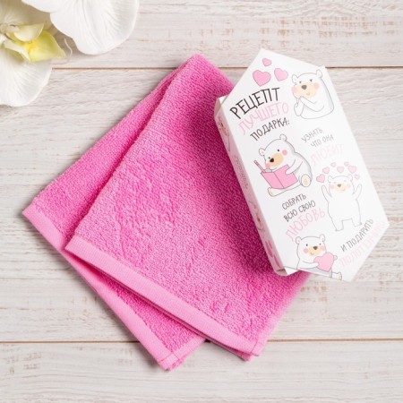 Tensor Ethel "with great love" 30x30 cm, 100 cotton, 340g/m2
