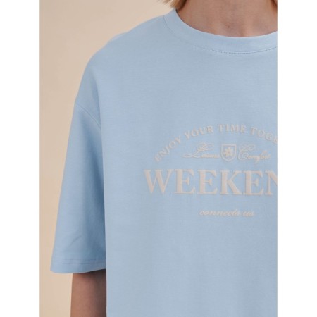 Female T -shirt, size l, blue color-4