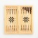 Backgammon "Cossacks of Cossacks on the river", wooden board 50 x 50 cm, with a field for playing checkers