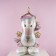 Foil ball 44 "Unicorn with ice cream", figure on a stand, under the air, ind. Packaging