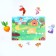 Developing Velcro game. Theater based on the Russian folk tale "Turnip"