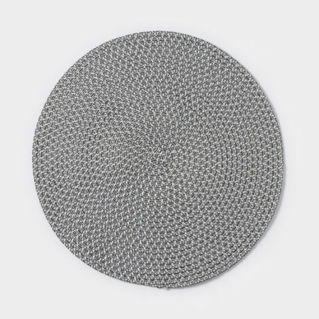 Set of serving napkins on the table "Ray", 4 pcs, d = 38 cm, color gray color-2