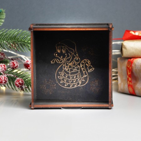 New Year's box "Snake with gifts" 6x12x12 cm-1