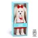 Soft toy "Lucky Mimi: Love and Flamingo", with a frame, 37 cm